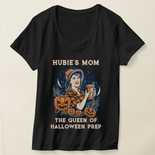 Hubie's moeder: Halloween Royalty T-shirt (Laagn)