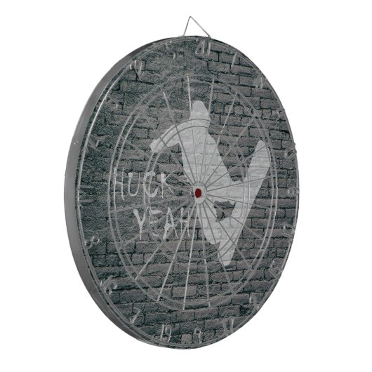 Huck Ja (Snowboarding) Dartbord (Voorkant Links)