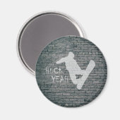 Huck Ja (Snowboarding) Magneet (Voorkant / Achterkant)