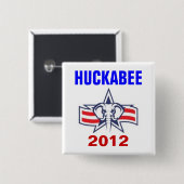 Huckabee 2012 vierkante button 5,1 cm (Voorkant /achterkant)