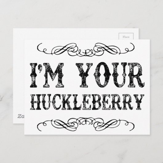 huckleberry briefkaart (Voorkant / Achterkant)