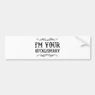huckleberry bumpersticker