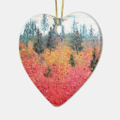 Huckleberry en Pine Keramisch Ornament (Links)