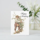 Huckleberry Finn plukken bessen verjaardag Briefkaart (Staand voorkant)