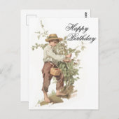 Huckleberry Finn plukken bessen verjaardag Briefkaart (Voorkant / Achterkant)