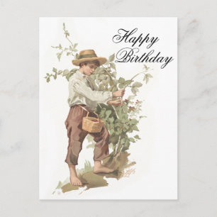 Huckleberry Finn plukken bessen verjaardag Briefkaart