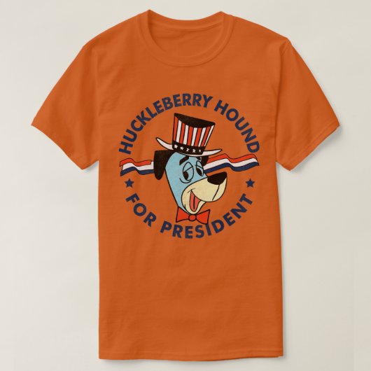 Huckleberry hond voor president t-shirt (Design voorkant)