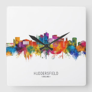 Huddersfield Engeland Skyline Vierkante Klok