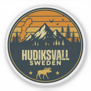 Hudiksvall, Zweden Sverige Sticker