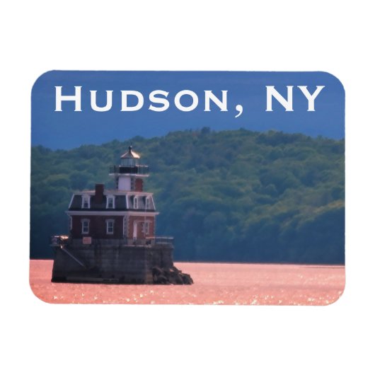 Hudson Athens Lighthouse - Hudson City Light, NY M Magneet (Horizontaal)