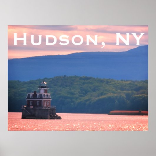 Hudson Athens Lighthouse - Hudson City Light, NY Poster (Voorkant)
