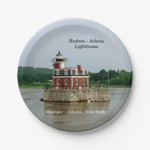 Hudson Athens Lighthouse papieren bord