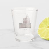 Hudson Athens vuursteentje Shot Glas (Achterkant)