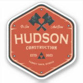 Hudson Construction Sticker (Voorkant)