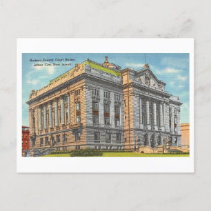 Hudson County Court House in Jersey City, Verenigd Briefkaart