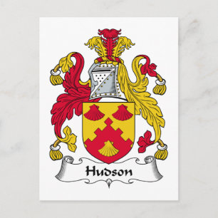Hudson Family Crest Briefkaart