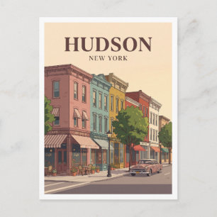 Hudson Historic District New York Briefkaart