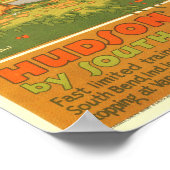Hudson Lake - Poster Vintage voyage (Coin)