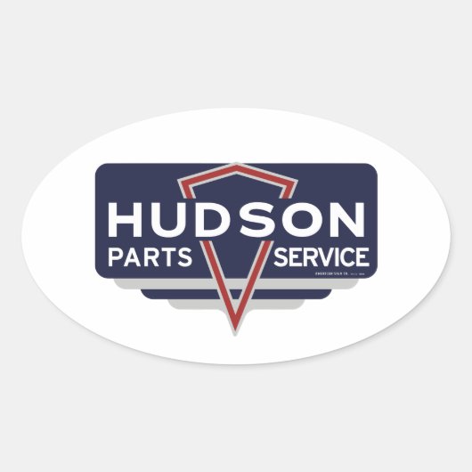 Hudson Motor Auto's Ovale Sticker (Voorkant)