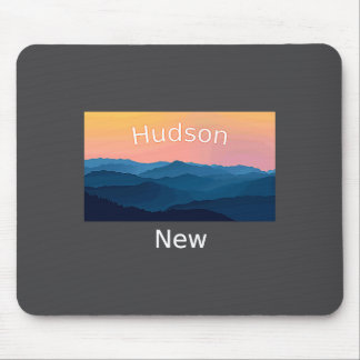 Hudson New Hampshire Berg Zonsondergang Thuisstad  Muismat
