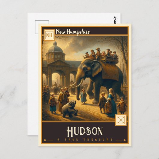 Hudson, New Hampshire |  Briefkaart (Voorkant / Achterkant)
