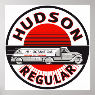  Hudson Regular benzine-teken Poster