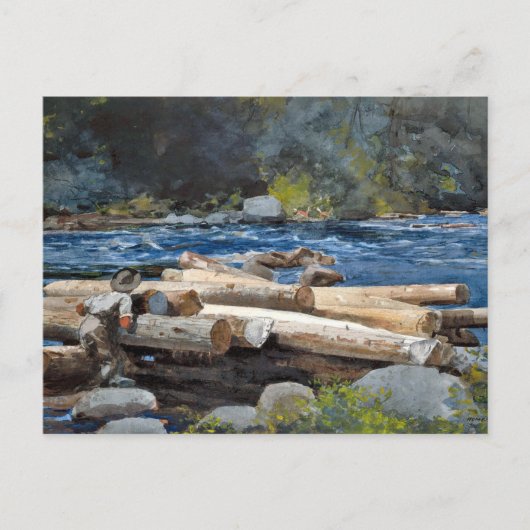 Hudson River Adirondacks Winslow Homer Briefkaart (Voorkant)