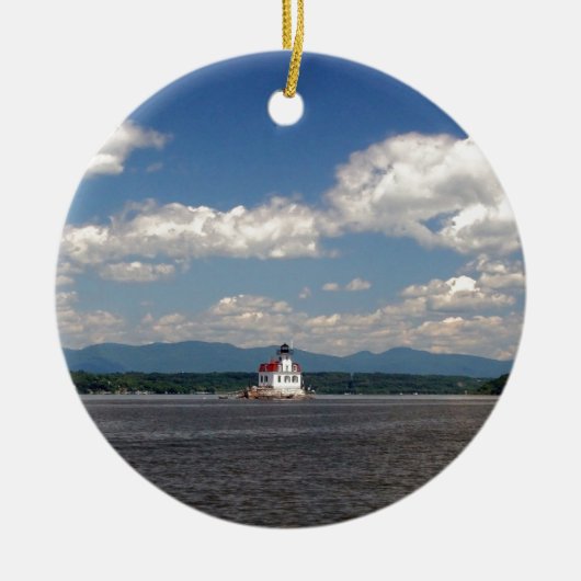 Hudson River Lighthouse Keramisch Ornament (Voorkant)