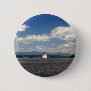 Hudson River Lighthouse Ronde Button 5,7 Cm