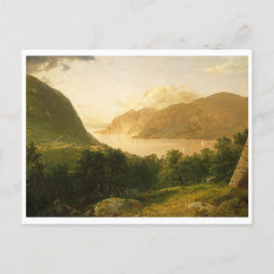 Hudson River Scene door John Frederick Kensett Briefkaart