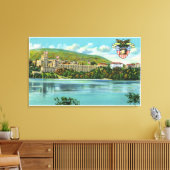 Hudson River Uitzicht van de Amerikaanse militaire Canvas Afdruk (Insitu (Woonkamer))