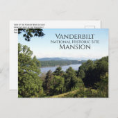 Hudson, rivier de Vanderbilt Mansion, Hyde Par, NY Briefkaart (Voorkant / Achterkant)