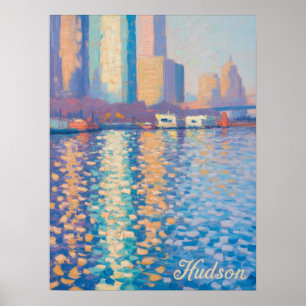 Hudson Rivier Impasto Impressionisme Poster