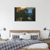 Hudson Summer Evening Canvas Afdruk (Insitu (Slaapkamer))