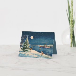 Hudson Valley Americana Sprookjesboek Kerstkaart Kaart