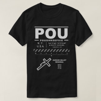 Hudson Valley Regional Airport POU USAA T-shirt