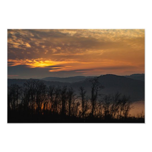 Hudson Valley Sunset Foto Afdruk (Voorkant)