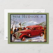 Hudson Vintage Car Briefkaart (Voorkant / Achterkant)