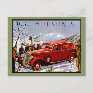Hudson Vintage Car Briefkaart