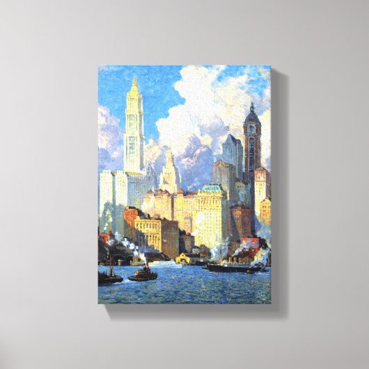 Hudson Waterfront Canvas Afdruk (Voorkant)