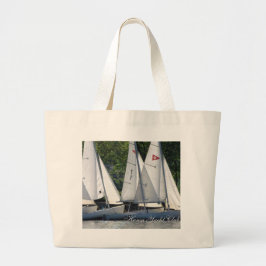 Hudson Yacht Club Sailboat Beach Bag Grote Tote Bag
