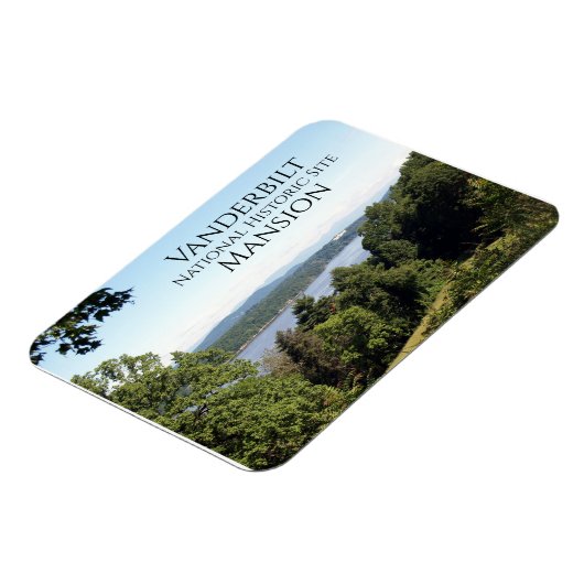 Hudsonrivier vanuit Vanderbilt Mansion, Hyde Park, Magneet (Linkerzijde)