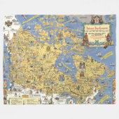Hudson's Bay Company - Kaart van Canada Fleece Deken (Voorkant (Horizontaal))