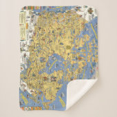 Hudson's Bay Company - Kaart van Canada Sherpa Deken (Voorkant)