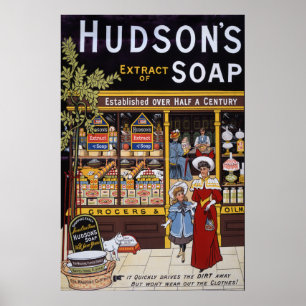 Hudson's zeep 1895 poster