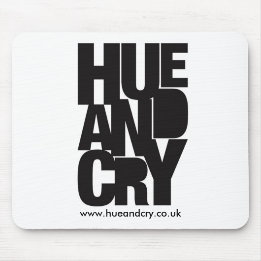 Hue en Cry - Mousepad Muismat (Voorkant)