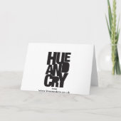 Hue et cri - carte de voeux (Dos)