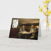 Hue et cri - carte de voeux (Fleur jaune)