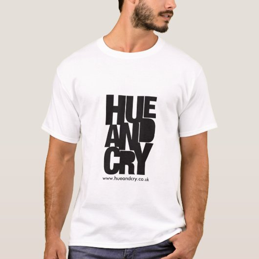 Hue et cri - T-shirt (blanc) (Devant)