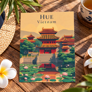Hue Vietnam Keizerlijke Stad Briefkaart